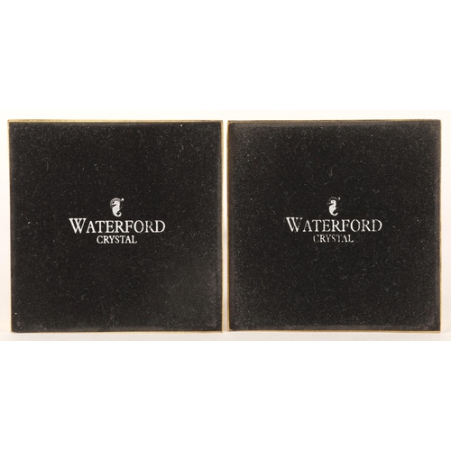 6 - Pair of Waterford Crystal candle sticks, Height 27.5 cm, base width 12cm