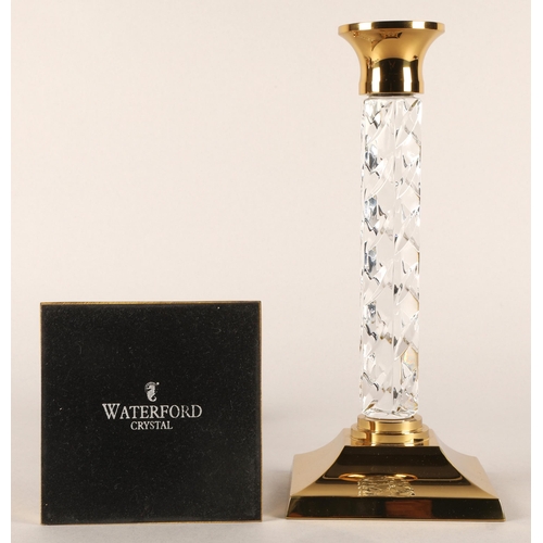 6 - Pair of Waterford Crystal candle sticks, Height 27.5 cm, base width 12cm