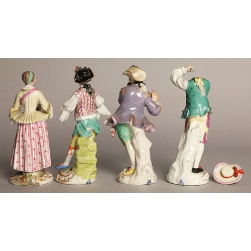30 - Four small continental figures (some damages)