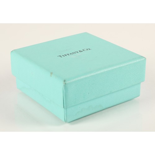 51A - Pair of silver Tiffany cufflinks with box