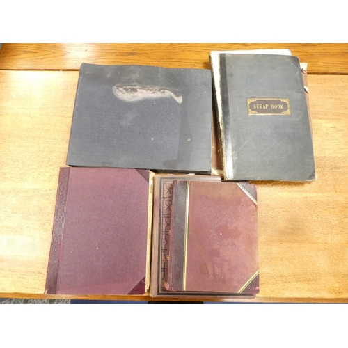 83 - Edwardian Albums & Ephemera.&nbsp;&nbsp;Five albums & a few other loose items being the coll... 