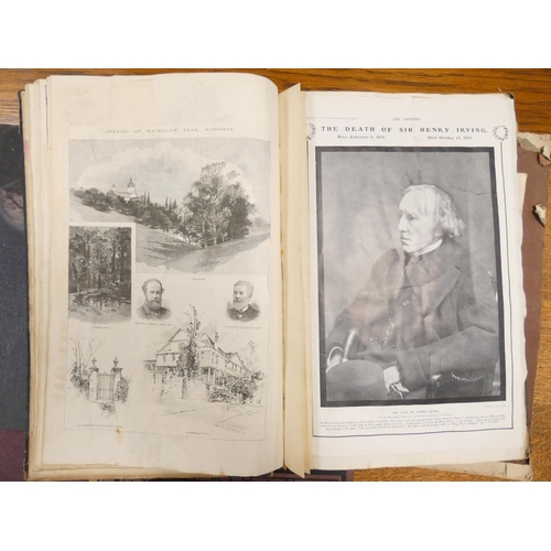 83 - Edwardian Albums & Ephemera.&nbsp;&nbsp;Five albums & a few other loose items being the coll... 