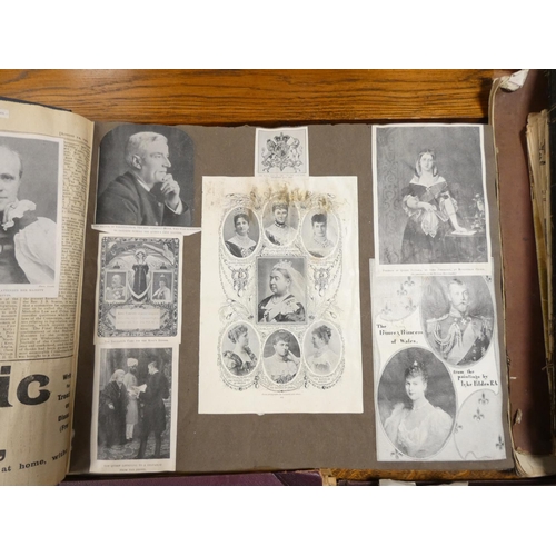 83 - Edwardian Albums & Ephemera.&nbsp;&nbsp;Five albums & a few other loose items being the coll... 