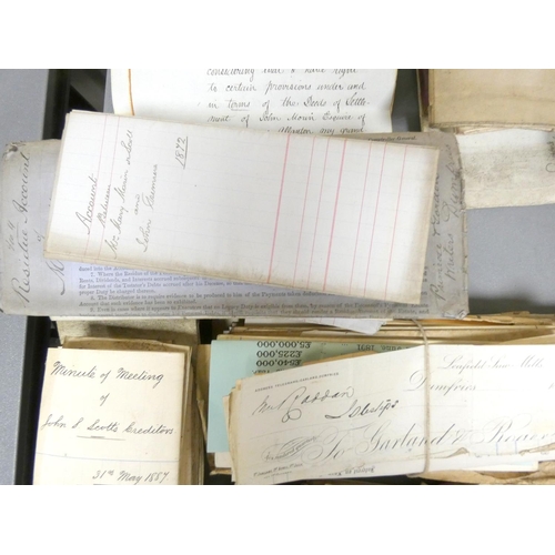 61 - Documents - Scotland - Dumfriesshire.&nbsp;&nbsp;19th-early 20th century. Large quantity of legal do... 