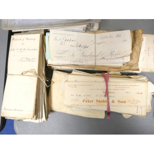 61 - Documents - Scotland - Dumfriesshire.&nbsp;&nbsp;19th-early 20th century. Large quantity of legal do... 