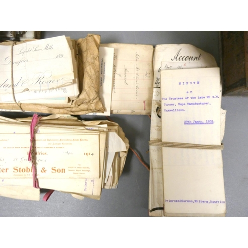 61 - Documents - Scotland - Dumfriesshire.&nbsp;&nbsp;19th-early 20th century. Large quantity of legal do... 