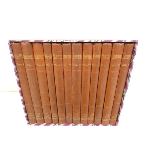 69 - SHAKESPEARE WILLIAM.&nbsp;&nbsp;Shakspere's Works. 12 vol. set. 12mo. Orig. brown cloth in mod. marb... 
