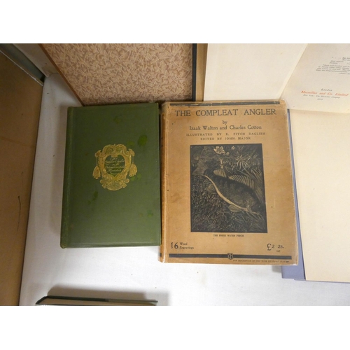 76 - WALTON I. & COTTON C.  The Compleat Angler. Wood eng. illus. by Fitch Daglish. Quarto. Qtr. clot... 