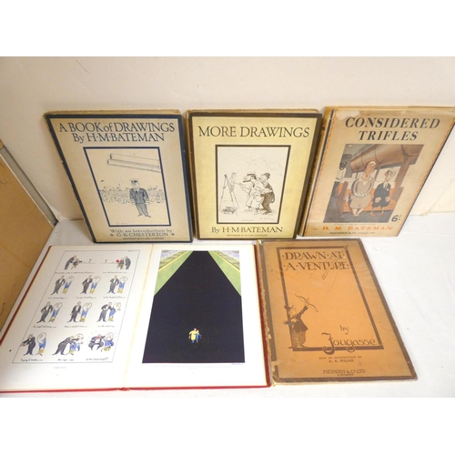 79 - BATEMAN H. M.&nbsp;&nbsp;A Book of Drawings, 3rd ed., 1921; More Drawings, 2nd ed., 1922 & Consi... 