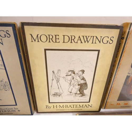79 - BATEMAN H. M.&nbsp;&nbsp;A Book of Drawings, 3rd ed., 1921; More Drawings, 2nd ed., 1922 & Consi... 