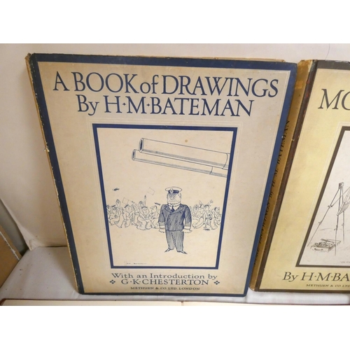 79 - BATEMAN H. M.&nbsp;&nbsp;A Book of Drawings, 3rd ed., 1921; More Drawings, 2nd ed., 1922 & Consi... 