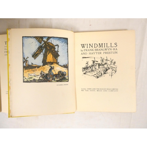 80 - BRANGWYN FRANK.&nbsp;&nbsp;The Bridge. Col. plates & woodcut illus. Quarto. Orig. brown cloth gi... 