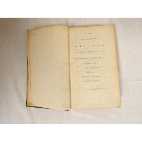 101 - WIGHT ALEXANDER.&nbsp;&nbsp;Treatise on the Laws Concerning the Election of the Different Representa... 