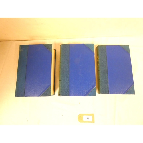 116 - CLAN LINDSAY SOCIETY.  Publications. Complete run from 1901 to 1950. Illus. Nice set in half blue/gr... 
