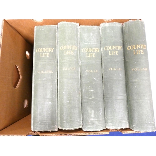 84 - Country Life Magazine.&nbsp;&nbsp;Bound vols. 58 to 67. 1925-1930.&nbsp; (10).