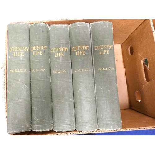 84 - Country Life Magazine.&nbsp;&nbsp;Bound vols. 58 to 67. 1925-1930.&nbsp; (10).