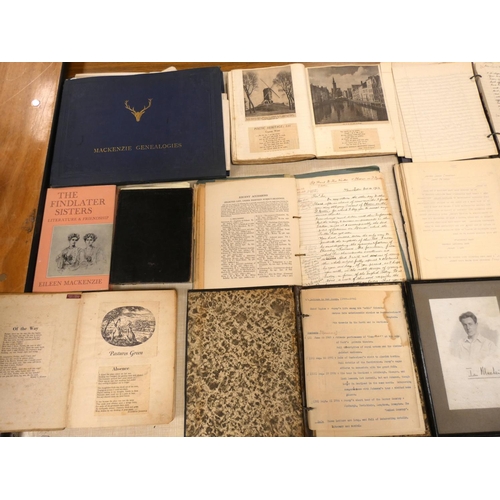 85 - Mackenzie Family.&nbsp;&nbsp;Mackenzie Genealogies, a folder of fldg. pedigrees & manuscript not... 