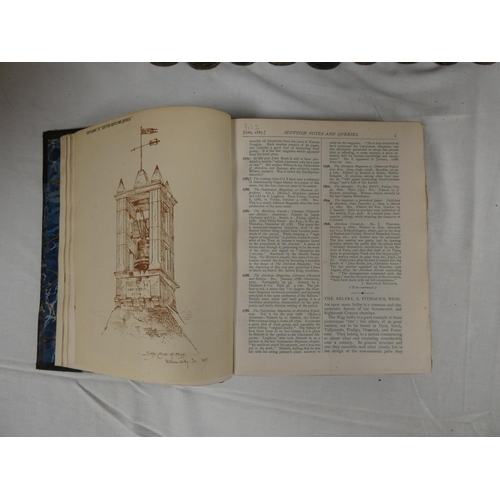 86 - Scottish Notes & Queries.  The complete First Series, vols. 1 to 12 in six & Second Series, ... 