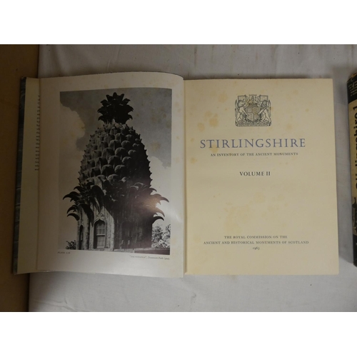 89 - ROYAL COMM. ON THE ANCIENT & HISTORICAL MONUMENTS OF SCOTLAND.&nbsp;&nbsp;Stirlingshire. 2 vols.... 