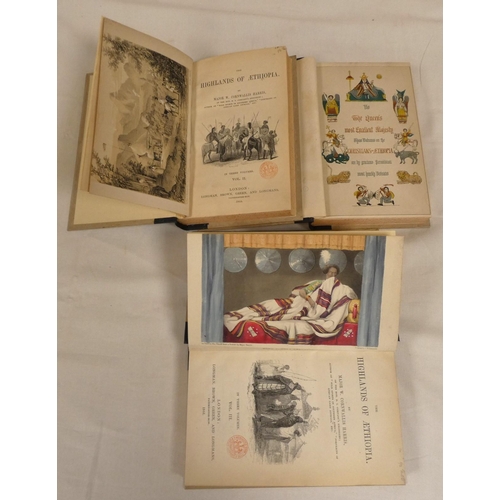 187 - CORNWALLIS HARRIS MAJOR W.&nbsp;&nbsp;The Highlands of Aethiopia. 3 vols. Half titles to vols. 1 &am... 