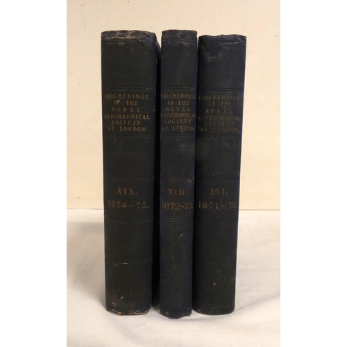 188 - ROYAL GEOGRAPHICAL SOCIETY.&nbsp;&nbsp;Proceedings. Vol. 16, includes two papers by R. F. Burton, Li... 