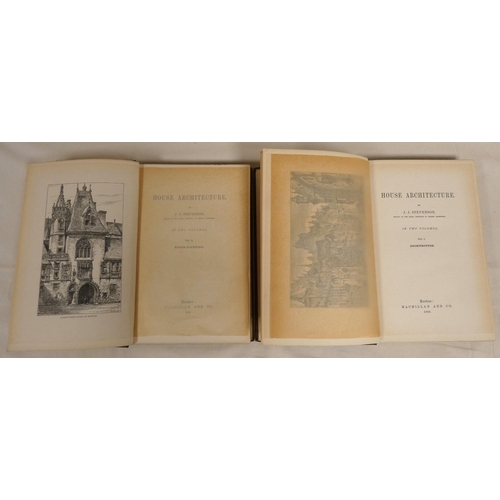 191 - STEVENSON J. J.&nbsp;&nbsp;House Architecture. 2 vols. Many plates & text illus. Large 8vo. Orig... 