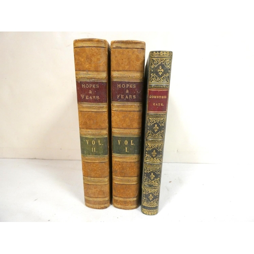 64 - (YONGE CHARLOTTE M.).&nbsp;&nbsp;Hopes & Fears or Scenes from the Life of a Spinster. 2 vols. 12... 