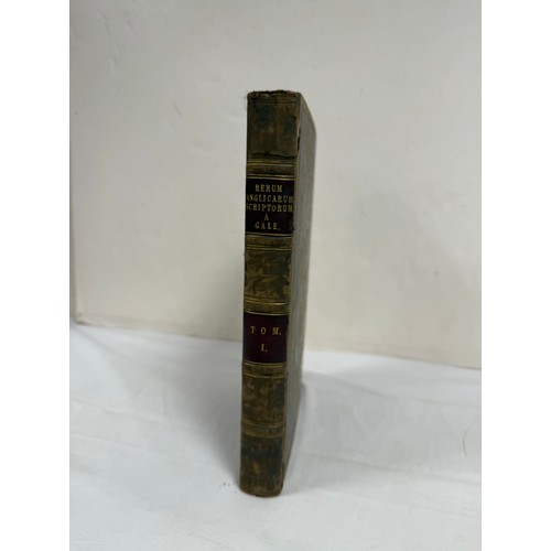207 - (FULMAN WILLIAM) (Ed).  Rerum Anglicarum Scriptorum. Vol. 1. Eng. title vignette & errata leaf. ... 