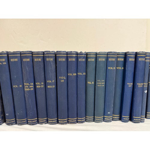 209 - THE HISTORICAL ASSOCIATION.  History, The Quarterly Journal. 30 various vols. in orig. blue cloth. L... 
