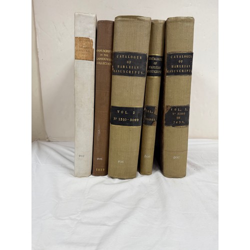 217 - Catalogues of Manuscripts.  A Catalogue of the Manuscripts in the Cottonian Library, 1802; a Catalog... 