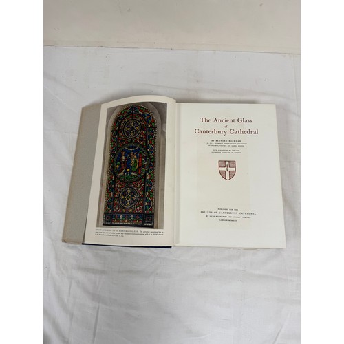 218 - RACKHAM BERNARD.  The Ancient Glass of Canterbury Cathedral. Col. frontis & plates & other i... 
