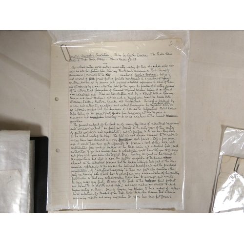 199 - COLE MARGARET.  Original manuscript reviews & criticism, mainly signed. Approx. 34 multi-sheet m... 
