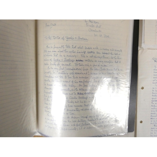 199 - COLE MARGARET.  Original manuscript reviews & criticism, mainly signed. Approx. 34 multi-sheet m... 