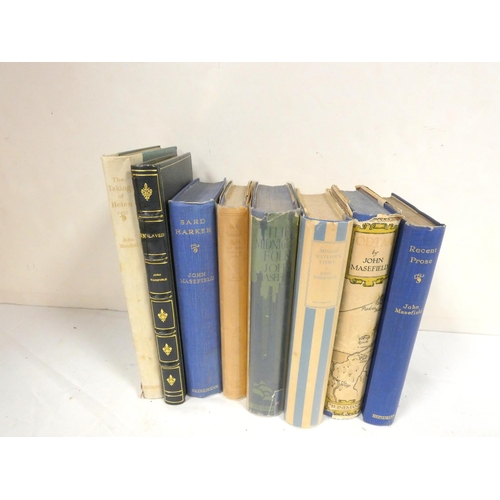 231 - MASEFIELD JOHN.&nbsp; Enslaved & Other Poems. Signed ltd. ed. 115/250. Nice dark morocco for Asp... 