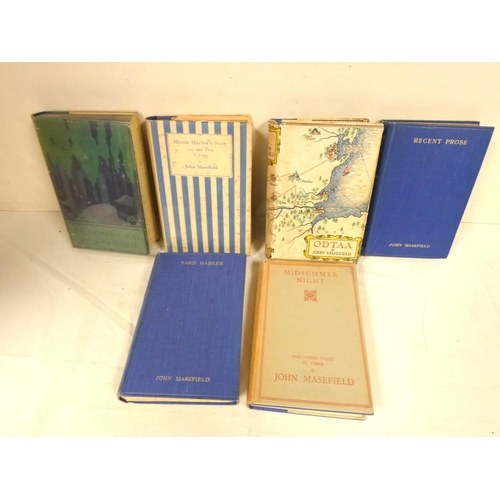 231 - MASEFIELD JOHN.&nbsp; Enslaved & Other Poems. Signed ltd. ed. 115/250. Nice dark morocco for Asp... 
