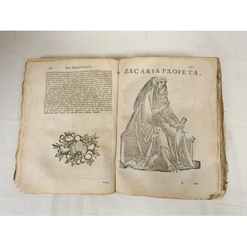 233 - FLAVIO GIOSEFFO.  Historico delle Anticheta, e Gueere Giudaiche. 24 full page plates from old, early... 
