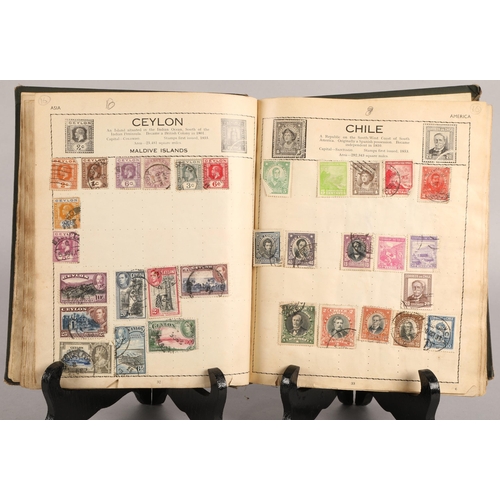 35 - Three albums of world stamps 19th and 20th century, well filled