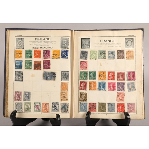 35 - Three albums of world stamps 19th and 20th century, well filled