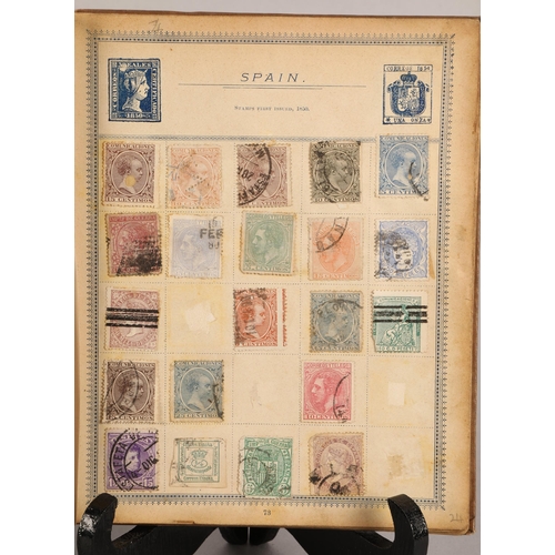 35 - Three albums of world stamps 19th and 20th century, well filled