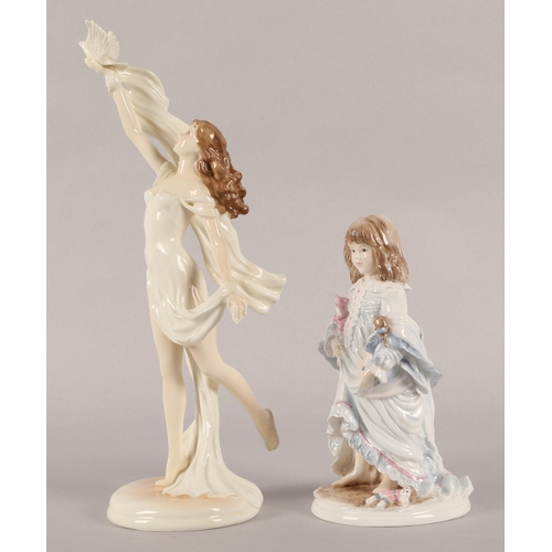 10 - Two Royal Worcester figures to include 'Spirit of Peace' limited edition no. 242/2000 and 'Lullaby' ... 