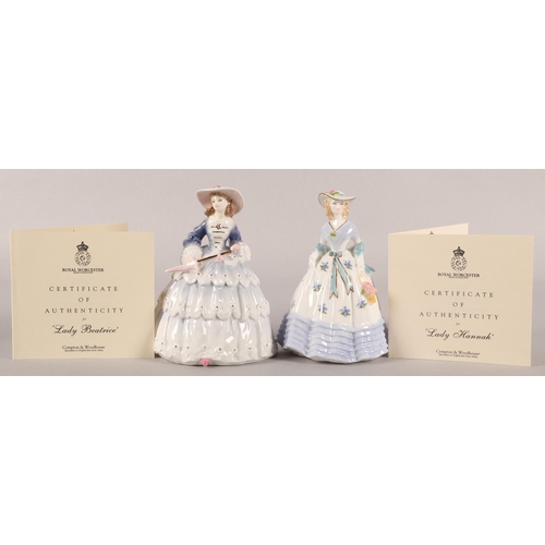 22 - Royal Worcester 'The Fashionable Victorians' set of nine limited edition figures all no. 3008/9500 w... 