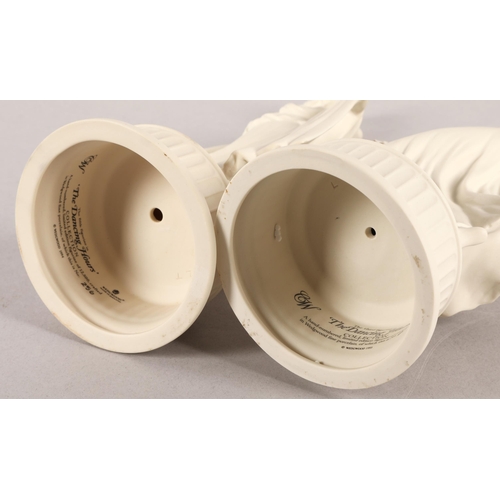 30 - Figures Three and Five in Wedgwood 'The Dancing Hours' collection (2)