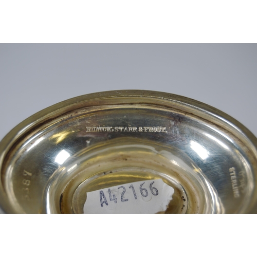 6 - USA sterling silver sauce boat, monogrammed, by Black, Starr & Frost, New York, no. 5387, 11cm h... 