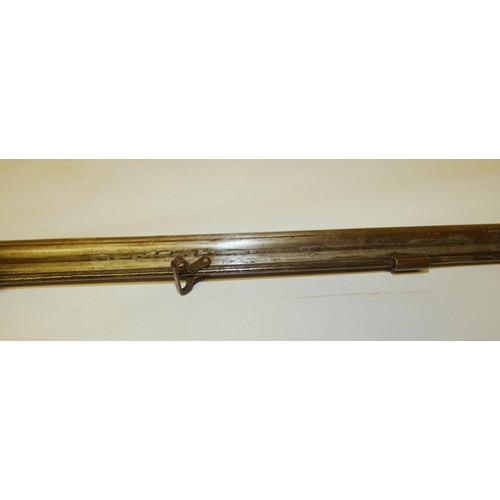 Indian percussion musket, c. late 19th century, with brass mounts and ...