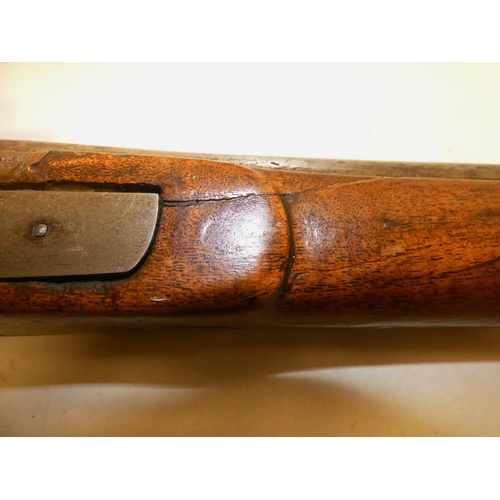 Indian percussion musket, c. late 19th century, with brass mounts and ...