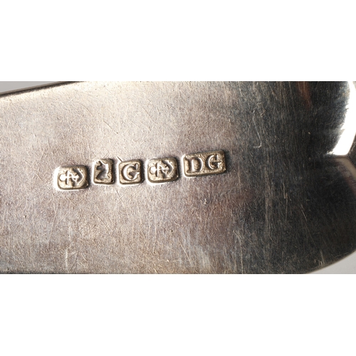 25 - Dumfries Scottish Provincial Silver, a fiddle pattern tablespoon by David Gray, [fouled anchor] [uni... 