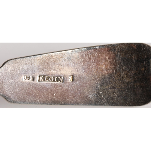 39 - Elgin Scottish Provincial Silver, a fiddle pattern table fork by Charles Fowler, [CF] [ELGIN] [(C)F]... 