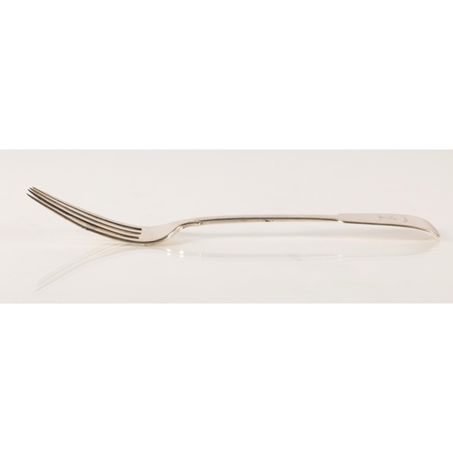 39 - Elgin Scottish Provincial Silver, a fiddle pattern table fork by Charles Fowler, [CF] [ELGIN] [(C)F]... 