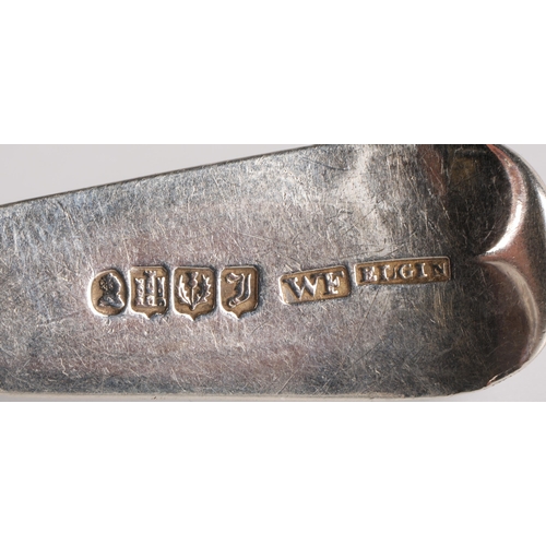 41 - Elgin Scottish Provincial Silver, a pair of dessert forks by James R Mackay [MACKAY] [ELGIN] [A], 85... 