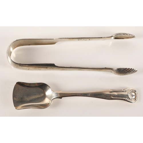 9 - Arbroath Scottish Provincial Silver, a pair of sugar tongs by Andrew Davidson of Arbroath, [AD] [pot... 